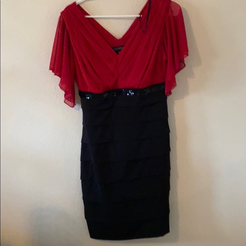 Black and red dress